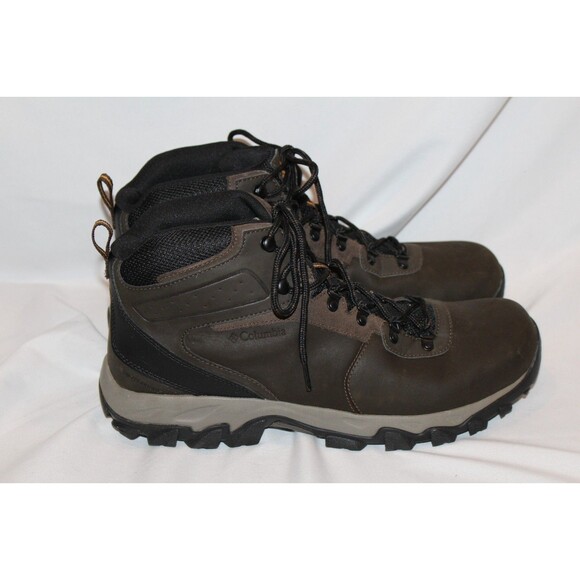 Columbia Men\'s Newton Ridge Plus II Waterproof Hiking Boots 14 WIDE NIB BROWN